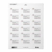 Essential Oils Personalised Return Address Etiket (Full Sheet)
