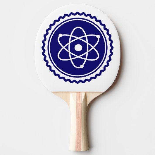 Essential Science Blue Atomic Badge Tafeltennisbatje (Voorkant)