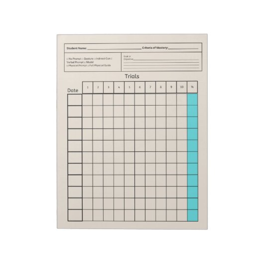 Essential Speed Tool: leeg gegevensblad (proefvers Notitieblok (Gedraaid)