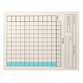 Essential Speed Tool: leeg gegevensblad (proefvers Notitieblok