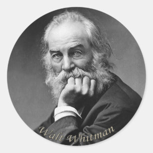 Essential Walt Whitman Portret Ronde Sticker