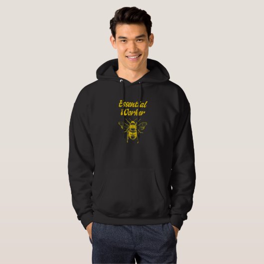 Essential Worker  Beekeeping Beekeeper Environment Hoodie (Voorkant volledig)