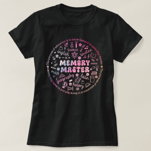 Essentials Memory Master Klassiek Gesprek T-shirt (Design voorkant)