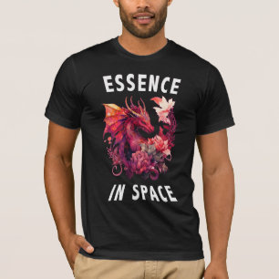 Essentie in de ruimte - Witte tekst T-shirt