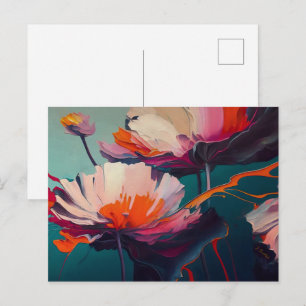 Essentie van de tuin III – Lichtgevende bloemenbew Briefkaart