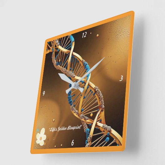 "Essentie van het Zijn" Vierkante Klok (Hoek)