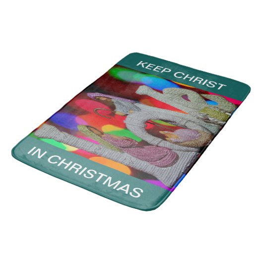 Essentie van Kerstmis met liefde voor de kerststal Badmat (Gekanteld)