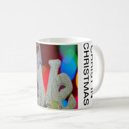 Essentie van Kerstmis met liefde voor de kerststal Koffiemok