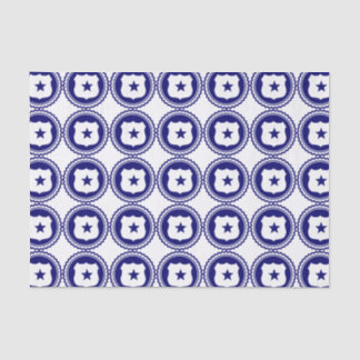 Essentieel ・ Eerste Responder Blue Police Badge Tissuepapier