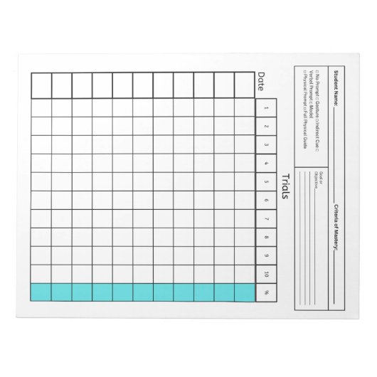 Essentieel Speciaal Onderwijs Instrument: Blanco G Notitieblok (Voorkant)