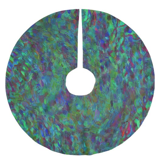 Essentieel van een pacock kerstboom rok (Voorkant)