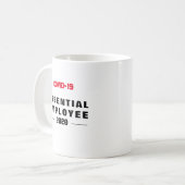 ESSENTIEL EMPLOYÉ-19 Keyworker MUG (Devant gauche)