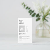 'Essentiële' apparaatreparatieprijskaarten Visitekaartje (Staand voorkant)