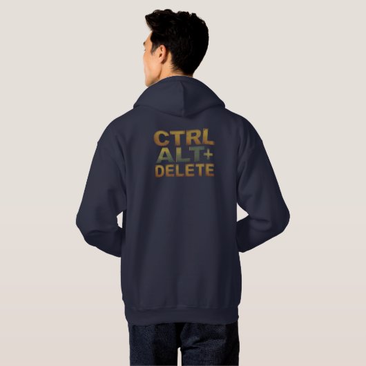 Essentiële "CTRL ALT DEFEAT" Hoodie van de program (Achterkant volledig)