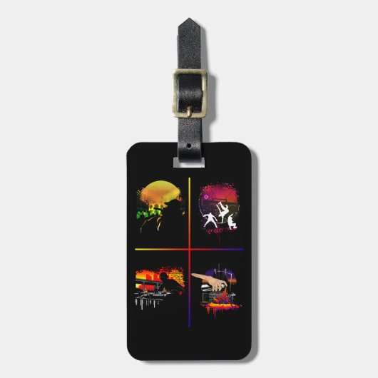 Essentiële elementen bagagelabel (Voorkant verticaal)