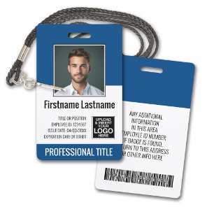 Essentiële Medewerker - Foto, Streepjescode, Logo, Badge