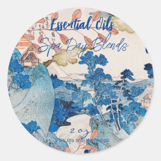 Essentiële oliën - Aangepaste Sticker (Voorkant)