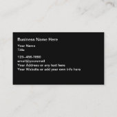 Essentiële oliën en alternatieve geneeskunde visitekaartje (Achterkant)