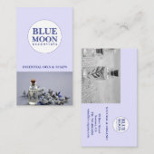 Essentiële oliën Natuurlijke Wellness Visitekaartje (Voorkant / Achterkant)