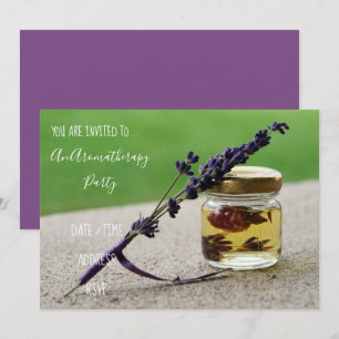 essentiële oliën voor aromatherapie kaart