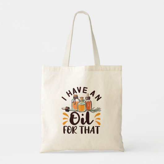 Essentiële oliën waarvoor ik een olie heb tote bag (Achterkant)
