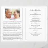 Essentiële Sjabloon van het begrafenisprogramma (Achterkant)