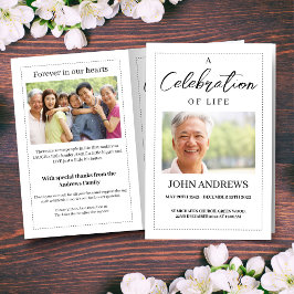 Essentiële Sjabloon van het begrafenisprogramma