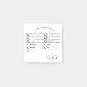 Essentiële Snelheid Tool: Accommodatie Checklist Post-it® Notes (Voorkant)