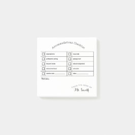 Essentiële Snelheid Tool: Accommodatie Checklist Post-it® Notes
