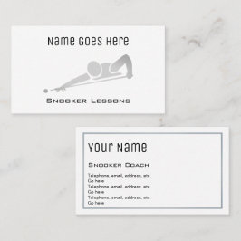 "Essentiële" Snooker-Visitekaartjes Visitekaartje