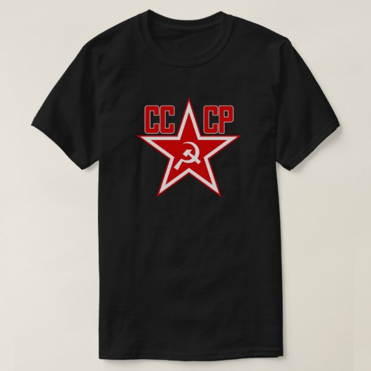 Essentiële T-S van de Russische Rode Star CCCP (Cl T-shirt (Design voorkant)