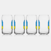 Essentiële zomerstrand  blikvorm glas (Links)