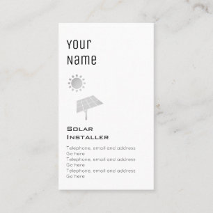 "Essentiële" zonneschermen Visitekaartje