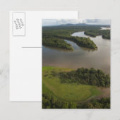 Essequibo River, de langste rivier in Guyana, en Briefkaart (Voorkant / Achterkant)