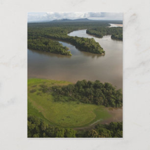 Essequibo River, de langste rivier in Guyana, en Briefkaart