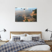 Essequibo River, de langste rivier in Guyana, en Canvas Afdruk (Insitu (Slaapkamer))
