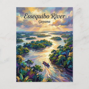 Essequibo rivier Guyana Briefkaart