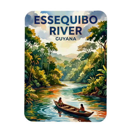 Essequibo-rivier Guyana Magneet (Verticaal)