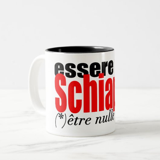 Essere una Schiappa être en français Mug (Devant gauche)