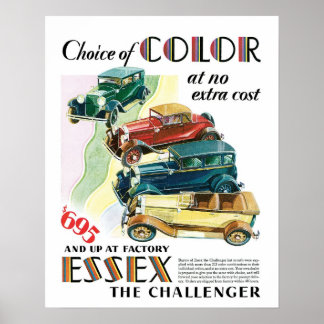 Essex Challenger Car  Art Print Poster