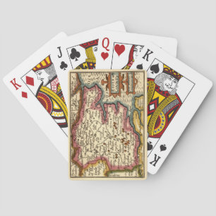Essex County Engeland Oude antiquarische atlas kaa Pokerkaarten