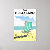 Essex-reisposter Mersia Island Canvas Afdruk (Voorkant)