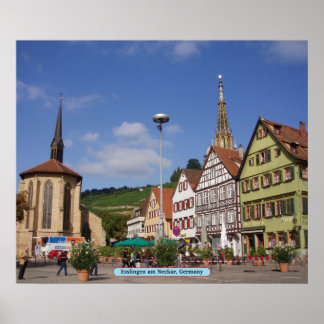 Esslingen am Neckar, Duitsland Poster