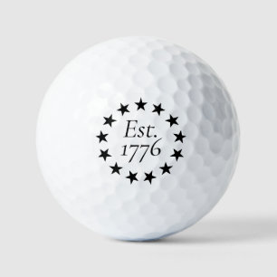 Est. 1776 Betsy Ross Vlag Patriotisch Cadeau Golfballen
