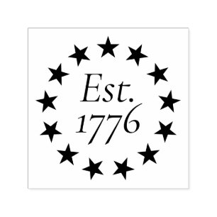Est. 1776 Betsy Ross Vlag Patriotisch Cadeau Zelfinktende Stempel