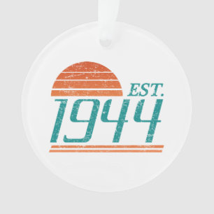 Est. 1944 Vintage 80 jaar oud Ornament