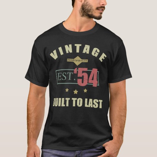  Est. 1954 70ste verjaardag T-shirt (Voorkant)