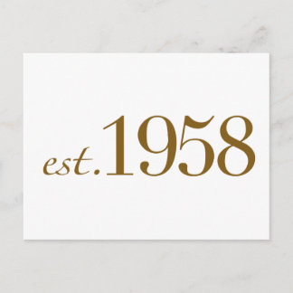 EST 1958 BRIEFKAART
