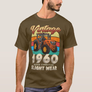  EST 1960 boer Tractor 62e verjaardag 62 Y T-shirt
