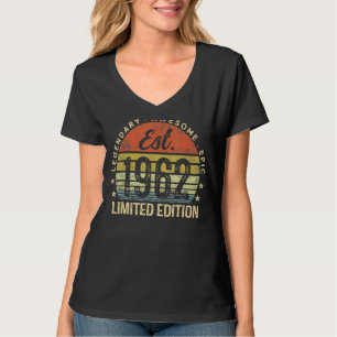 Est 1962 60e verjaardag 60 jaar oud 1 t-shirt